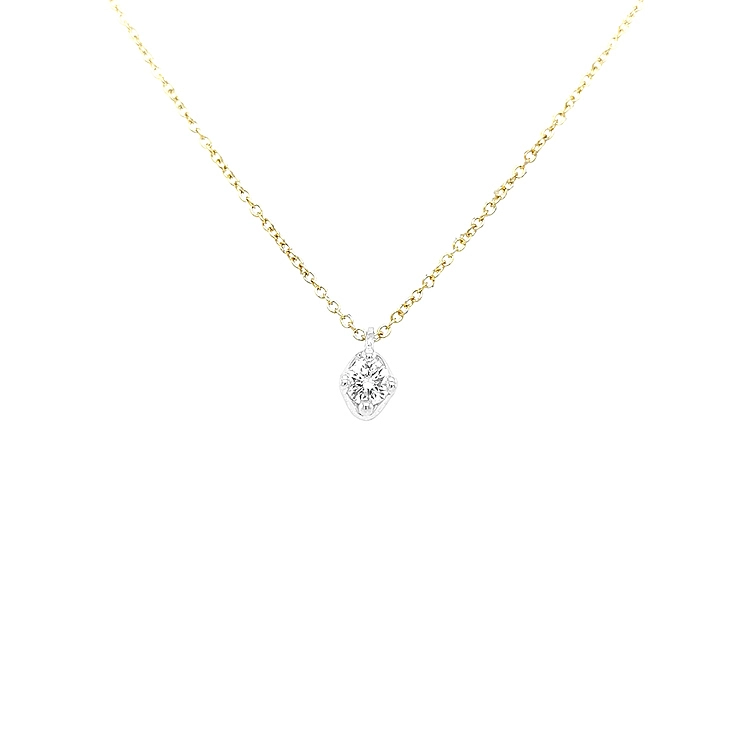 Gold Pendant with Diamond