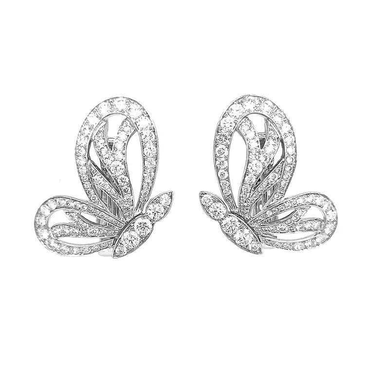 Zlaté Náušnice s Diamanty