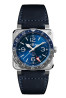 Bell & Ross BR 03-93 GMT Blue BR0393-BLU-ST/SCA