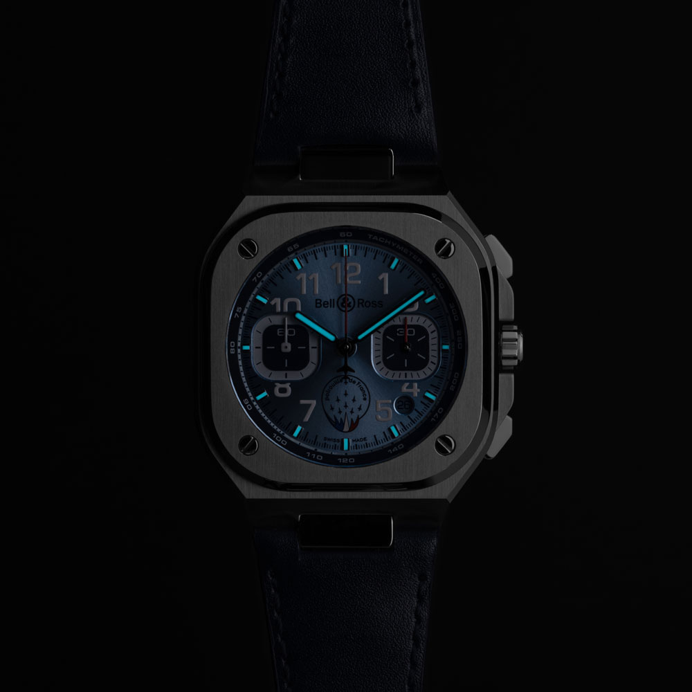подробности Bell & Ross BR-05 Chrono Patrouille de France BR05C-PAF-ST/SCA