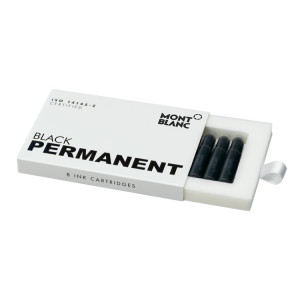 Inkoustová kazeta Montblanc Black Permanent 107757 ISO 14145-2