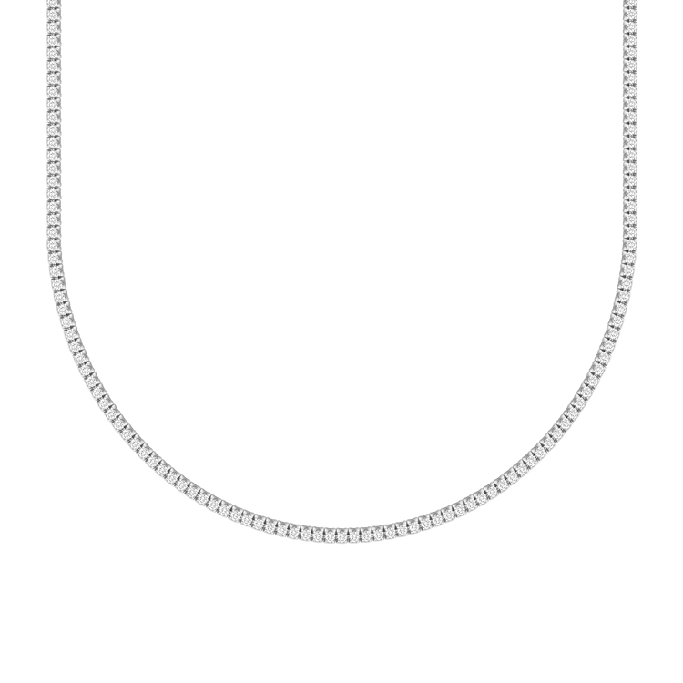 detail Zlatý tennis náhrdelník s diamanty