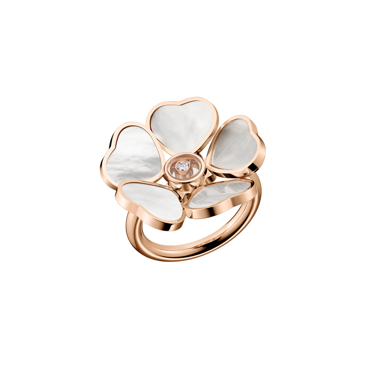 detail Zlatý Prsten Chopard Happy Hearts Flower 82A085-5310
