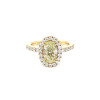 náhled Zlatý Zásnubní Prsten s Žlutým Fancy Diamantem