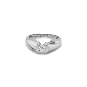 Platinový Zásnubní Prsten s Diamantem