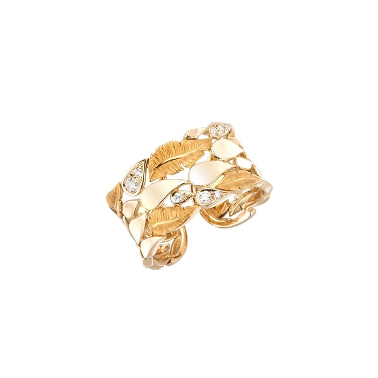 detail Zlatý Prsten s Diamanty Magerit Hechizo Romance