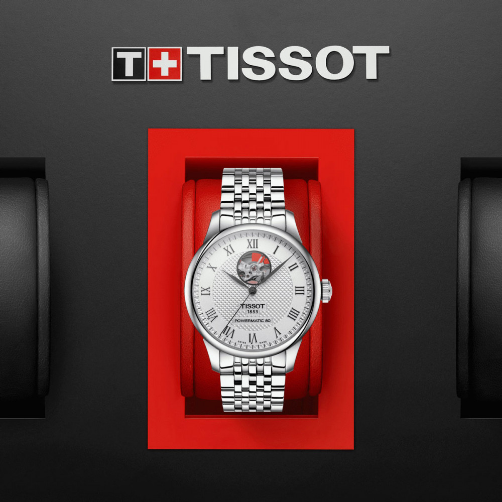 detail Tissot Le Locle Powermatic 80 Open Heart T006.407.11.033.02