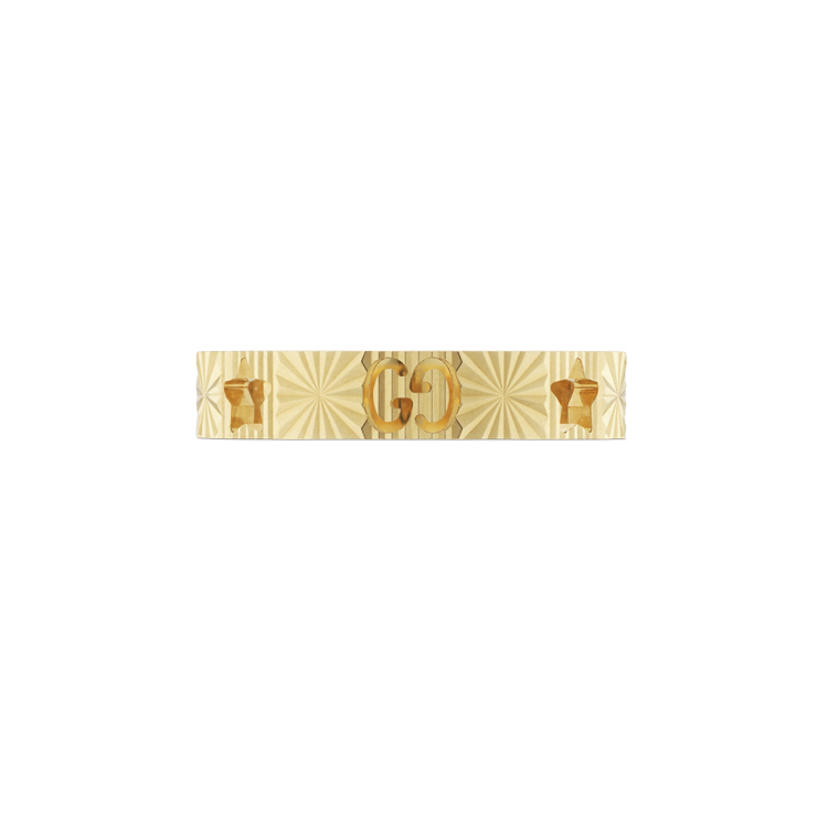 detail Zlatý Prsten Gucci Icon 4mm YBC727729001