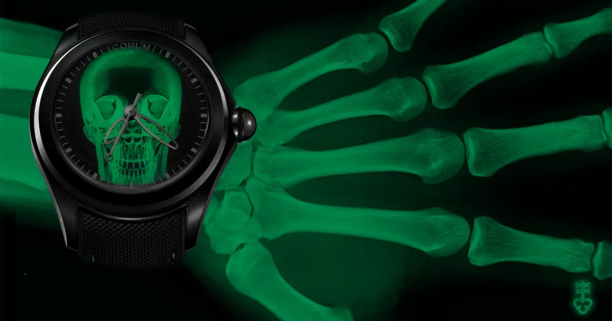Extravagantní lebka hodinek Corum v novém