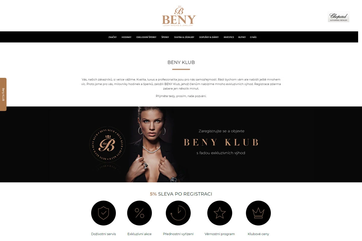 Digitální éra: Spuštění e-shopu BENY