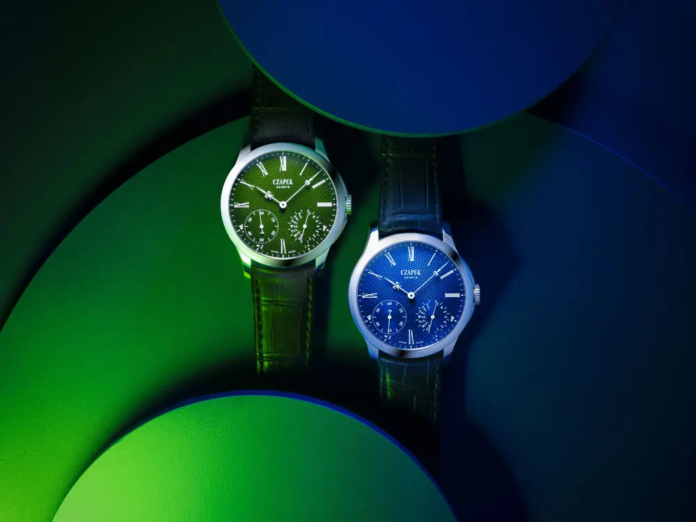 Czapek Quai Des Bergues No17 Double Soleil Deep Blue