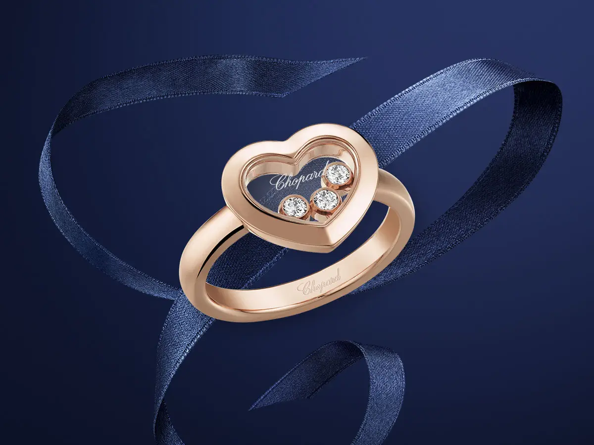 Zlatý Přívěsek Chopard Happy Diamonds 79A038-1001