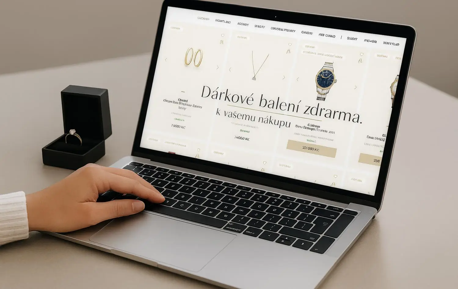 1. Vyberte si šperk nebo hodinky