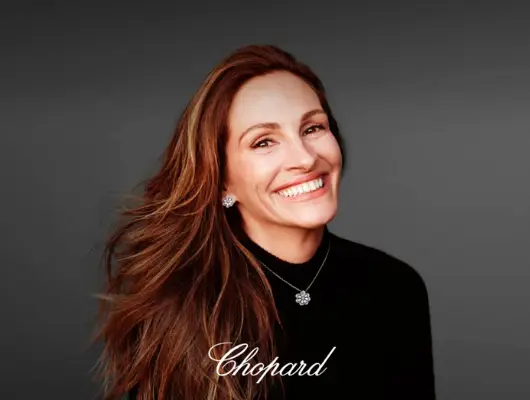 Nová kampaň Chopard loves cinema spojuje jedinečné hodinky a šperky se zářivým úsměvem Julie Roberts