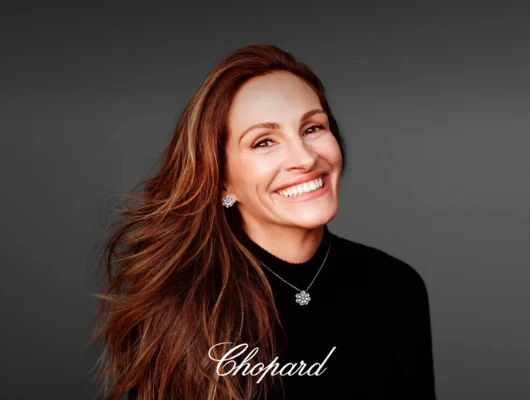 Nová kampaň Chopard loves cinema spojuje jedinečné hodinky a šperky se zářivým úsměvem Julie Roberts
