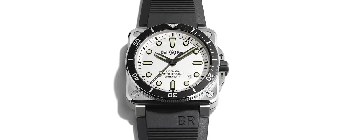 Bell & Ross BR03-92 Diver White BR0392-D-WH-ST/SRB