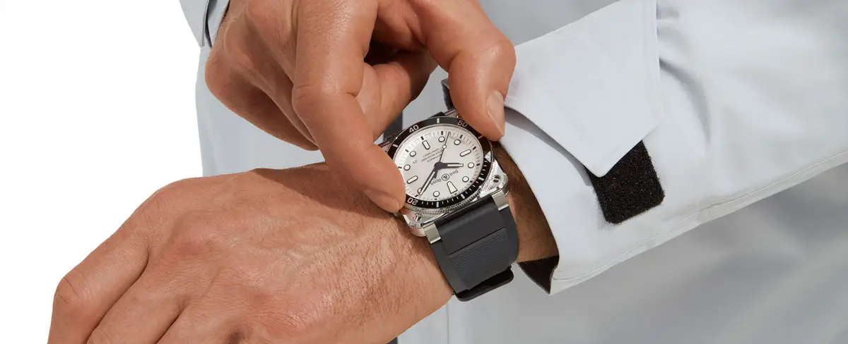 Bell & Ross BR03-92 Diver White BR0392-D-WH-ST/SRB
