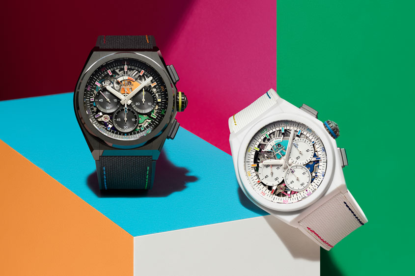 Výrazný model hodinek Zenith Defy 21 Chroma se vrací ve dvou vzrušujících limitovaných provedeních